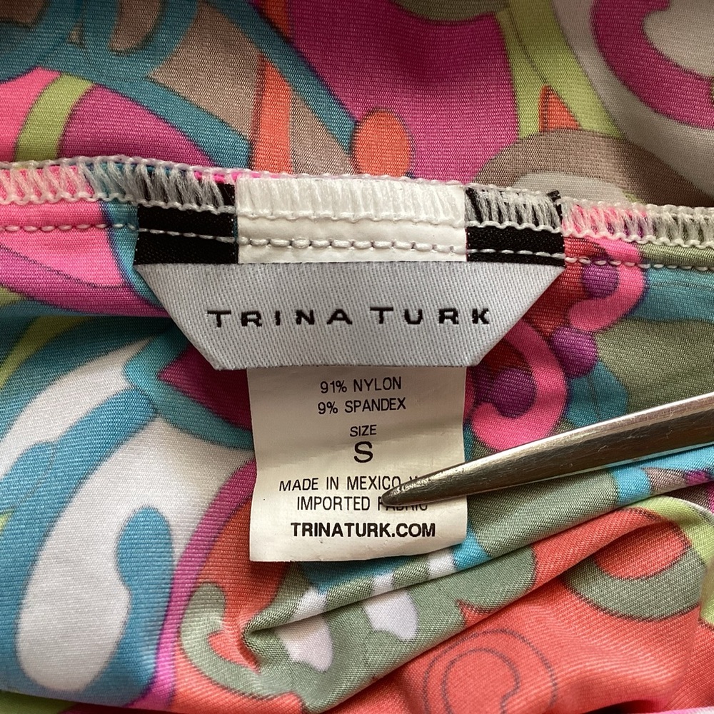 Trina Turk Fiji Flowers Beach Dress Coverup Sm - Picture 5 of 5